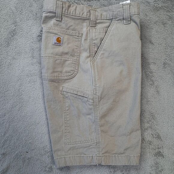 Carhartt Shorts Men's Size 32 Relaxed Fit Beige Color Great Condition! - Picture 2 of 8